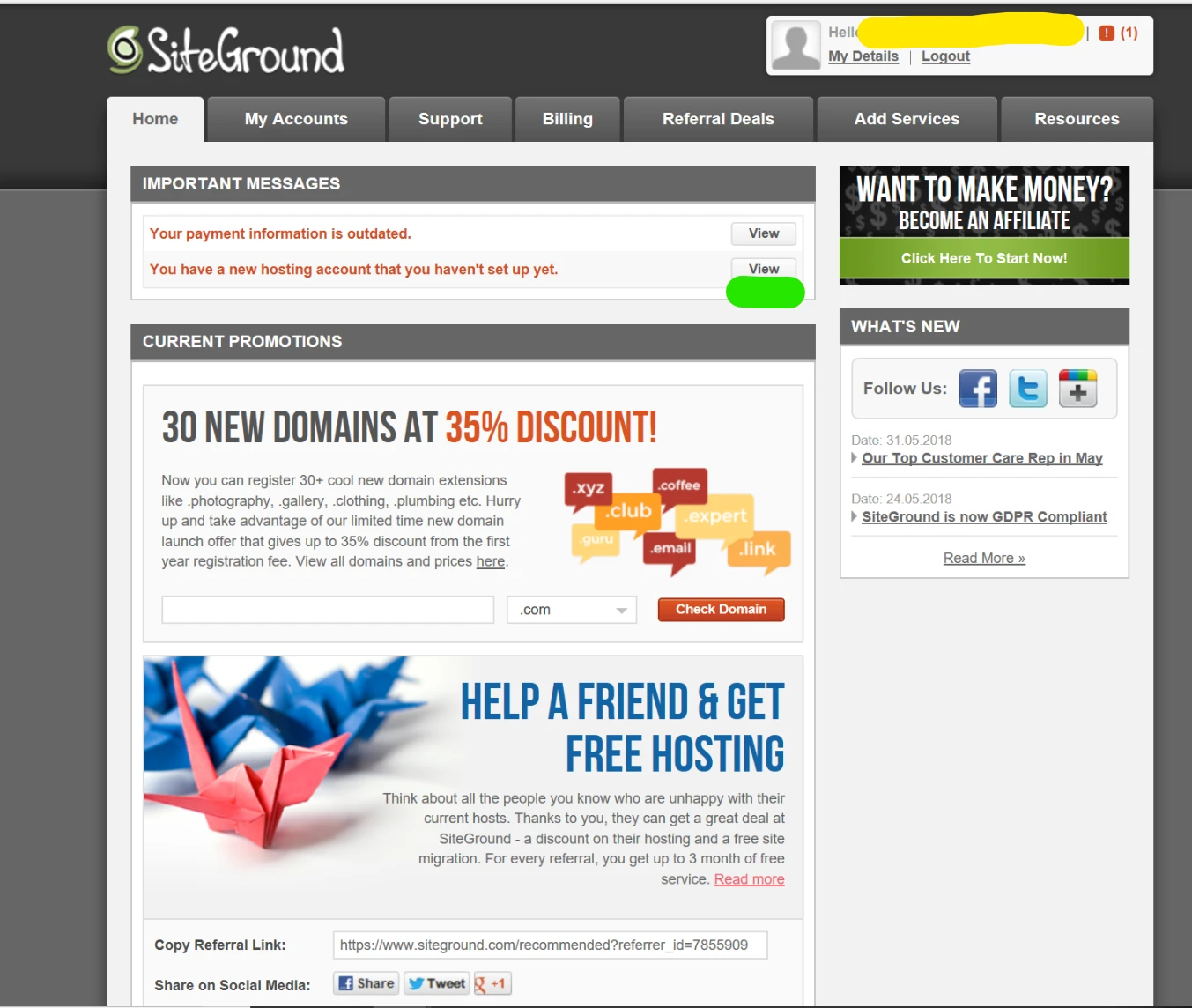 How to start a blog - Installing WordPress